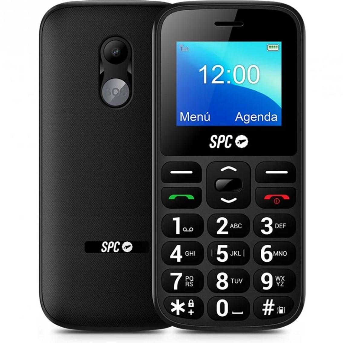 TELEFONO MOVIL SPC FORTUNE 2 4G BLACK 1.77"/ RADIO/ BT/ 0.08MPX/ MICRO USB