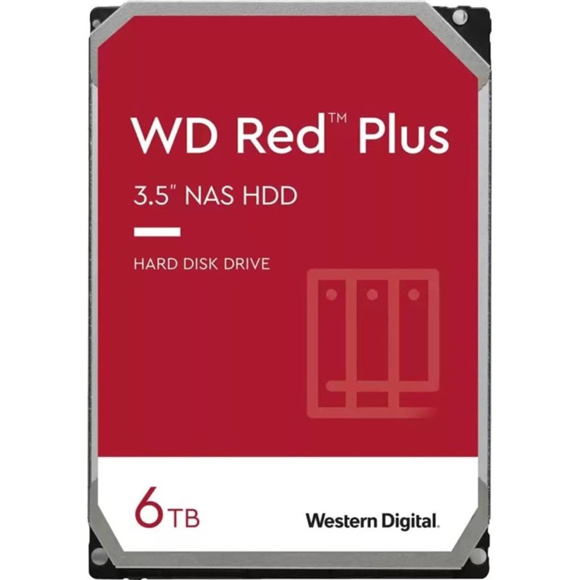 DISCO DURO INTERNO HDD WD WESTERN DIGITAL NAS RED PLUS WD60EFPX 6TB 6000GB 3.5" SATA3 5400RPM 256MB