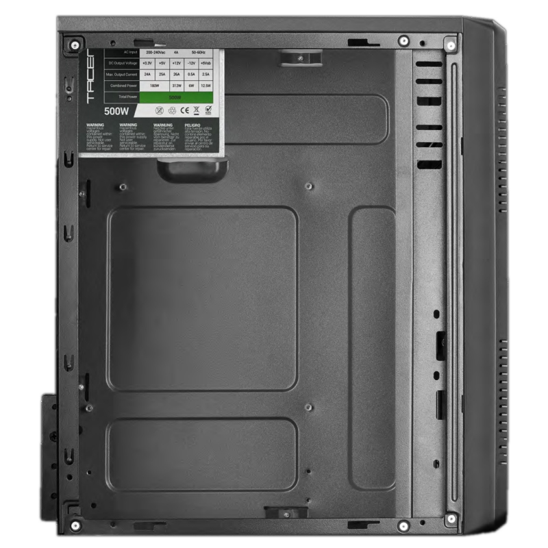 CAJA ORDENADOR MICROATX TACENS ACM500 FUENTE 500W NEGRA