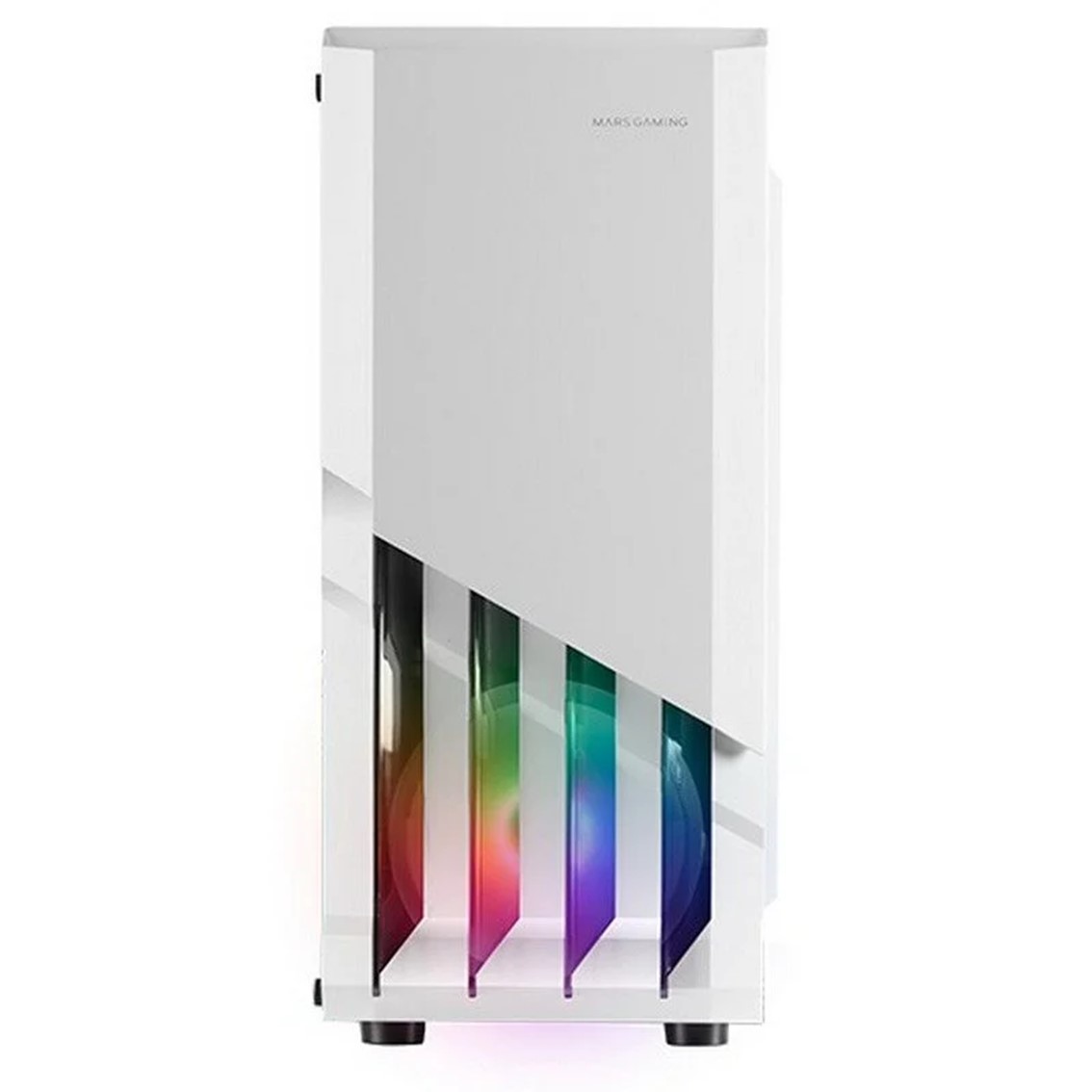 CAJA ORDENADOR MARS GAMING MC-X2 BLANCO ATX 1 X USB 3.0 2 X USB 2.0 1 X 120MM 1 X 120MM FRGB