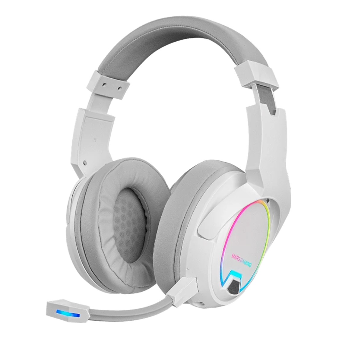 AURICULARES INALAMBRICOS MARS GAMING MHW-100 CON MICROFONO BLANCO