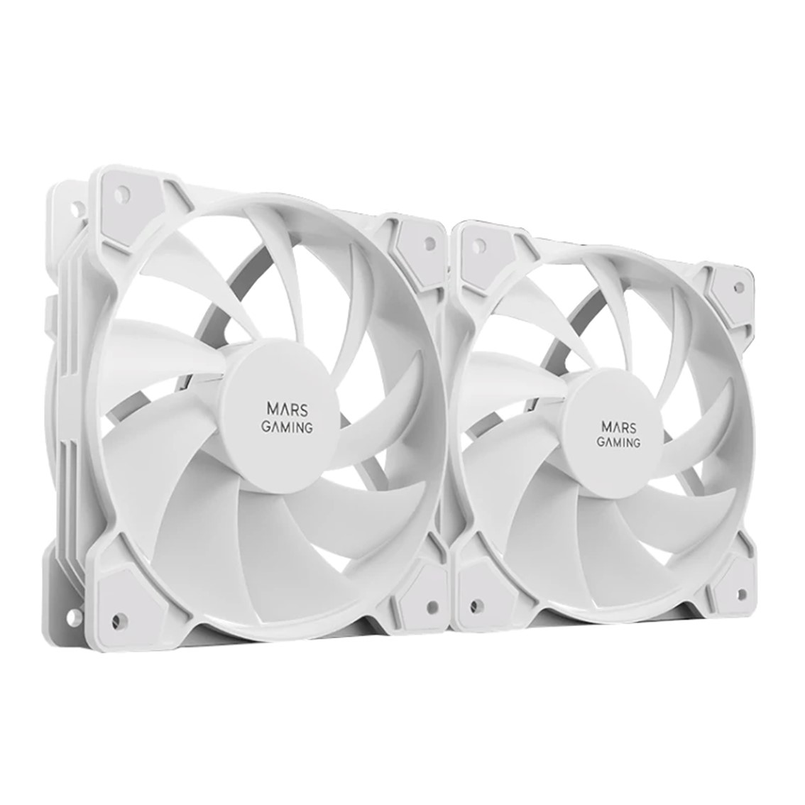 VENTILADOR CAJA MARS GAMING MFPROX2 2 X 120MM BLANCO