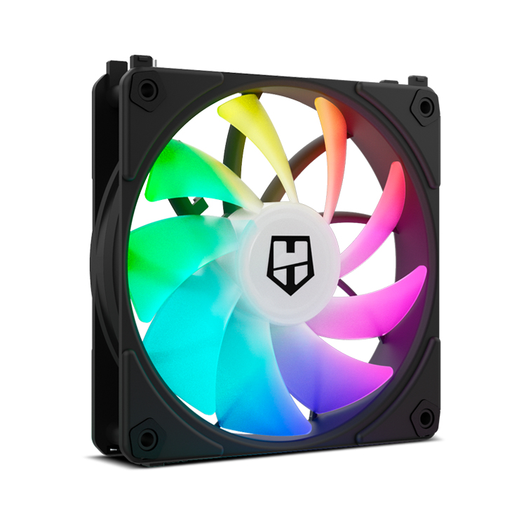 VENTILADOR CAJA NOX HUMMER EASYLINK BLACK 3 X 120MM LED ARGB