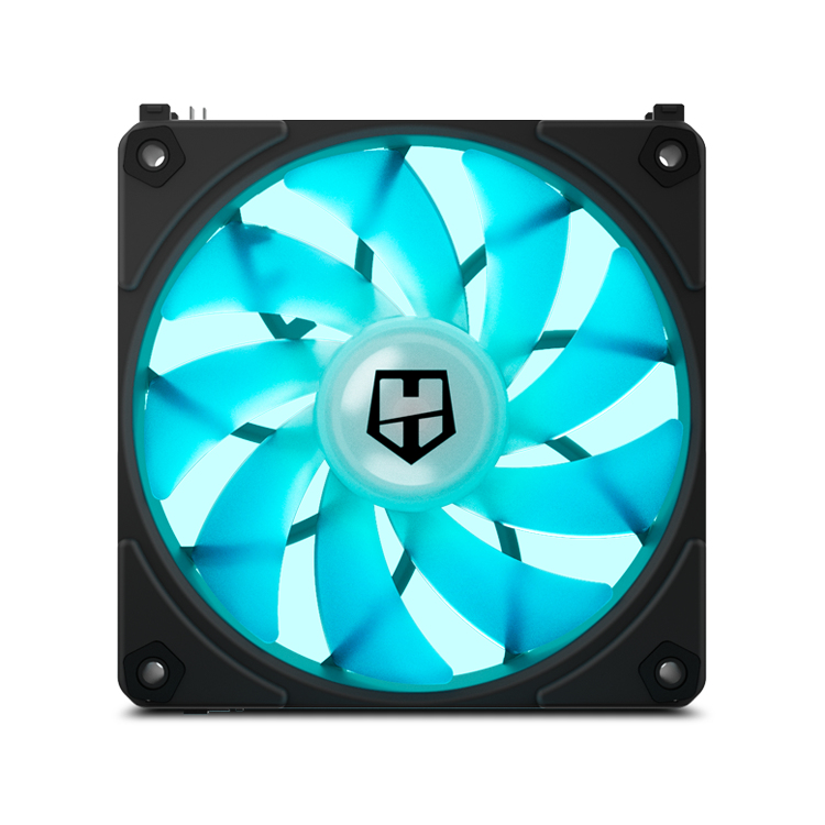 VENTILADOR CAJA NOX HUMMER EASYLINK BLACK 3 X 120MM LED ARGB