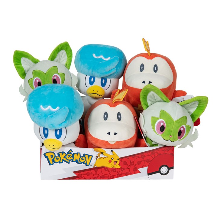 PELUCHE JAZWARES POKEMON GENERACIÓN IX 21CM 1 UNIDAD (1 PELUCHE)