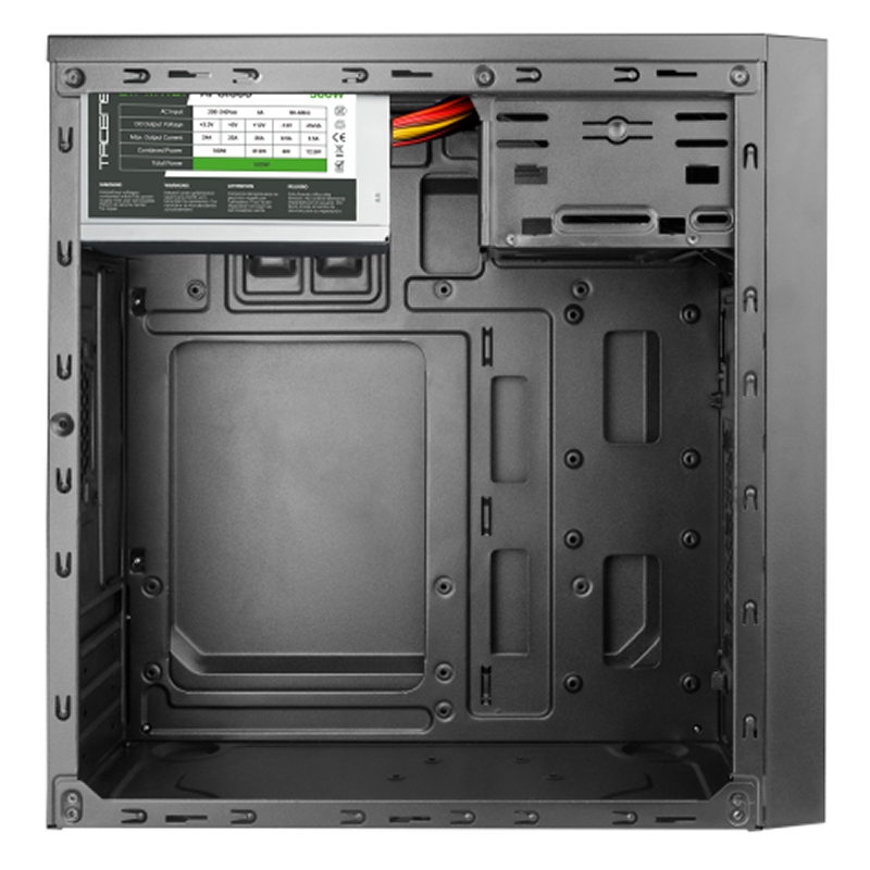 CAJA ORDENADOR MICROATX TACENS AC4500 FUENTE 500W NEGRA