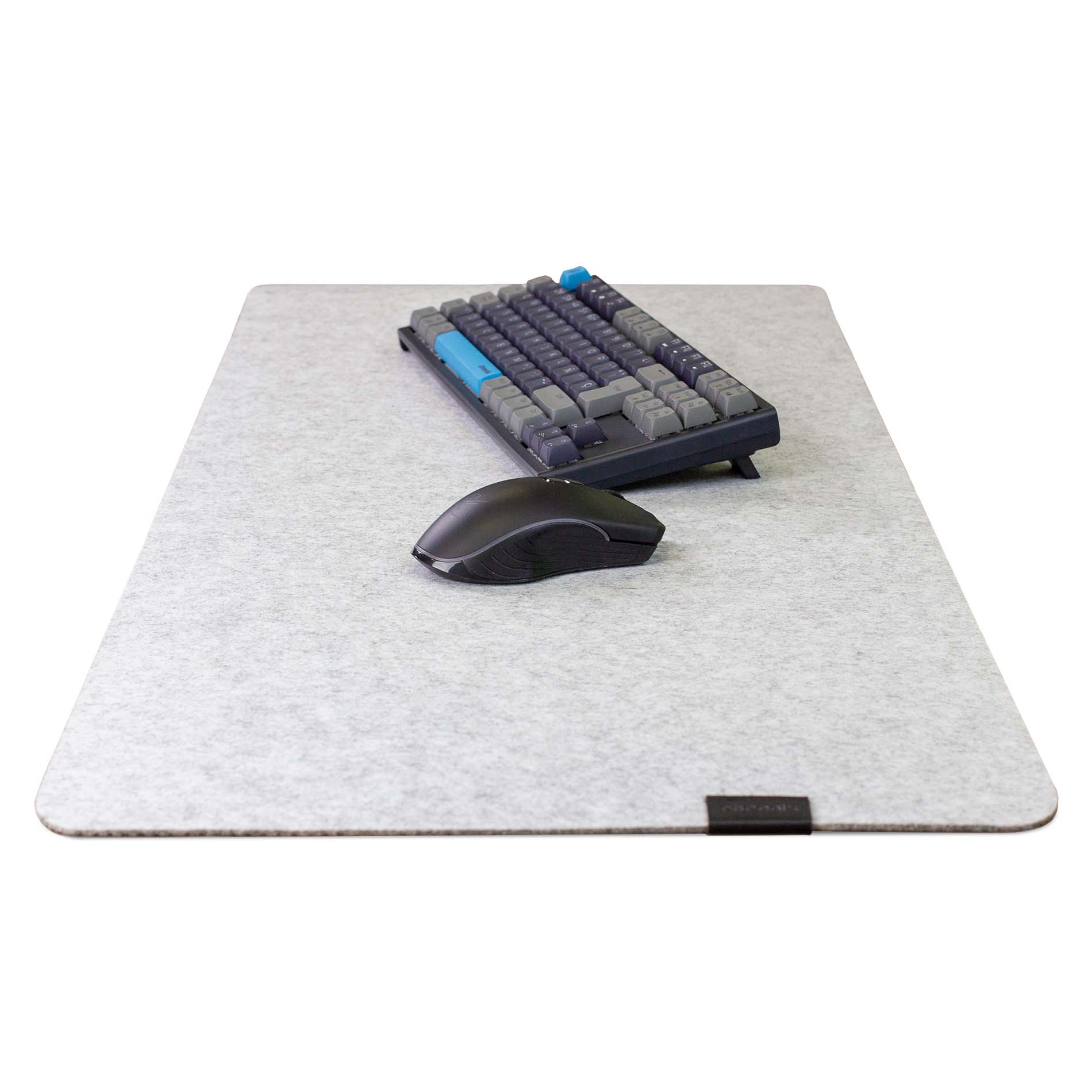 Phoenix Sizigia Alfombrilla Premium de Fieltro para Escritorio Gris L