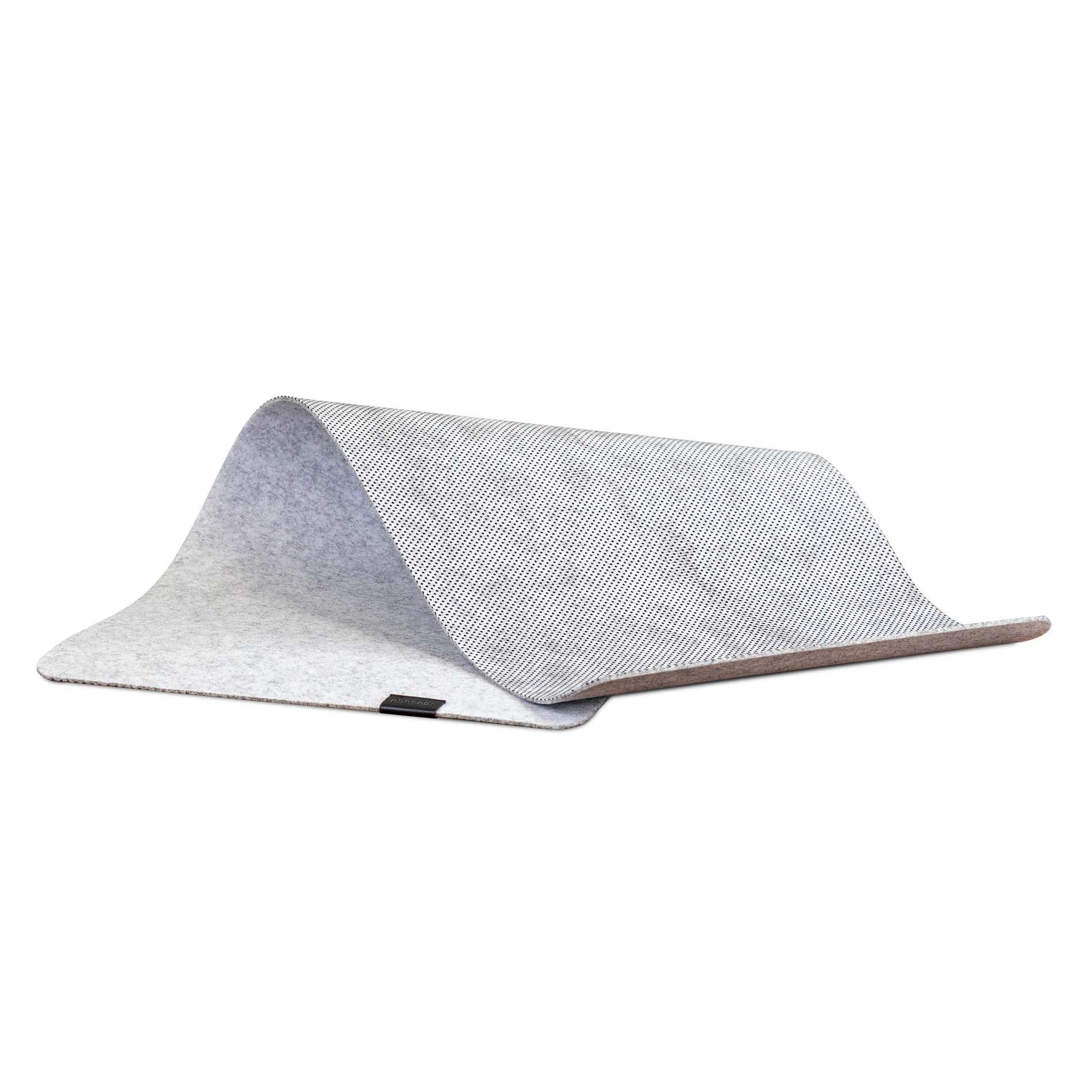 Phoenix Sizigia Alfombrilla Premium de Fieltro para Escritorio Gris XL