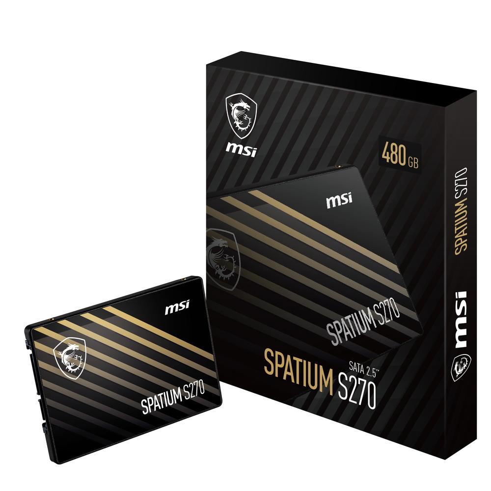 DISCO DURO 2.5" SSD 480GB SATA3 MSI SPATIUM S270