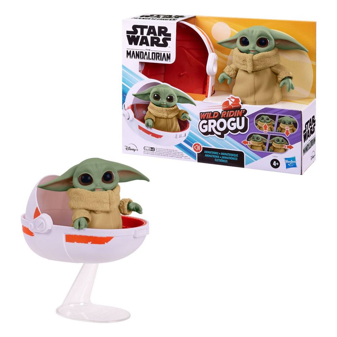 FIGURA INTERACTIVA HASBRO STAR WRS WILD RIDIN' GROGU