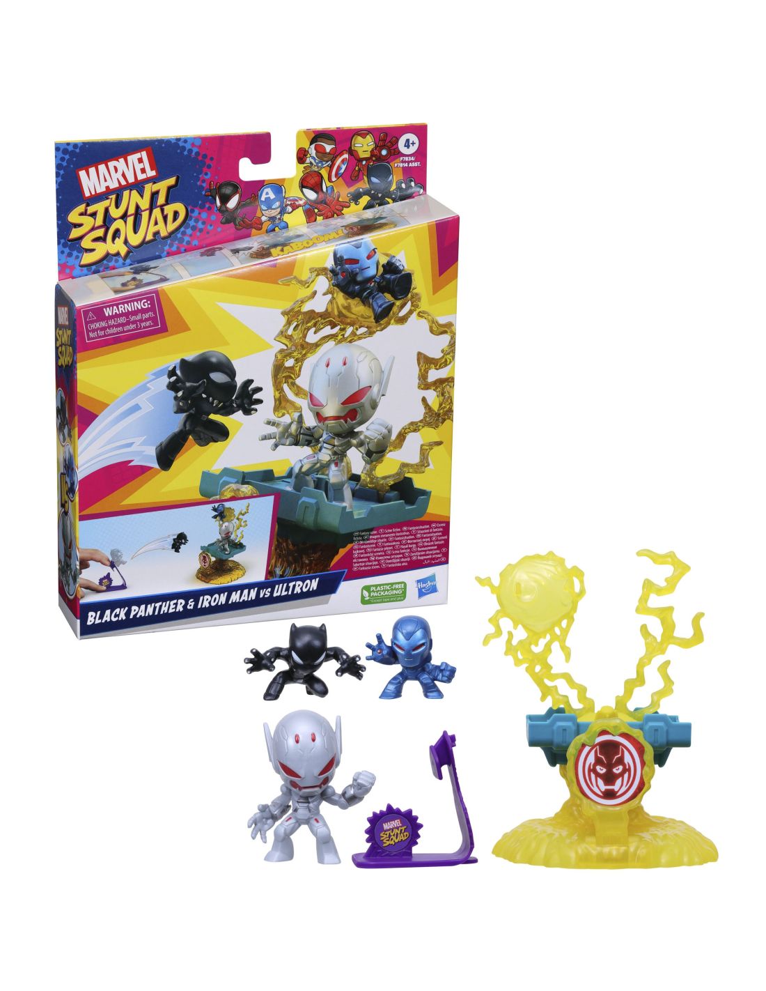 SET DE JUEGO MARVEL STUNT SQUAD VILLAIN KNOCKDOWN