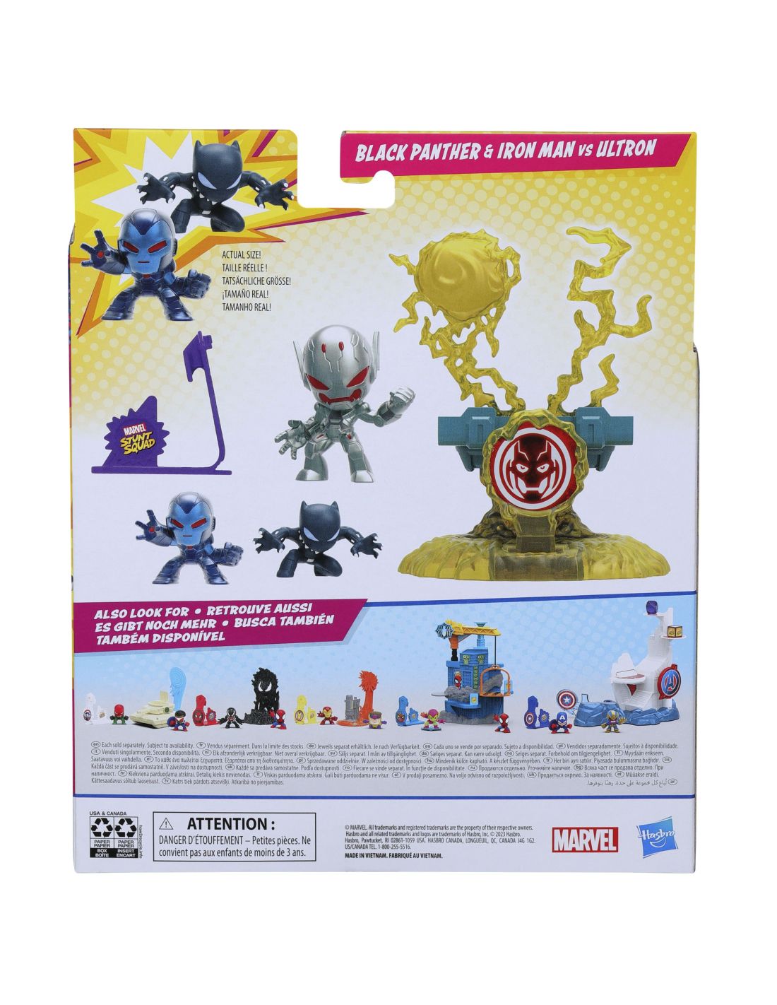 SET DE JUEGO MARVEL STUNT SQUAD VILLAIN KNOCKDOWN