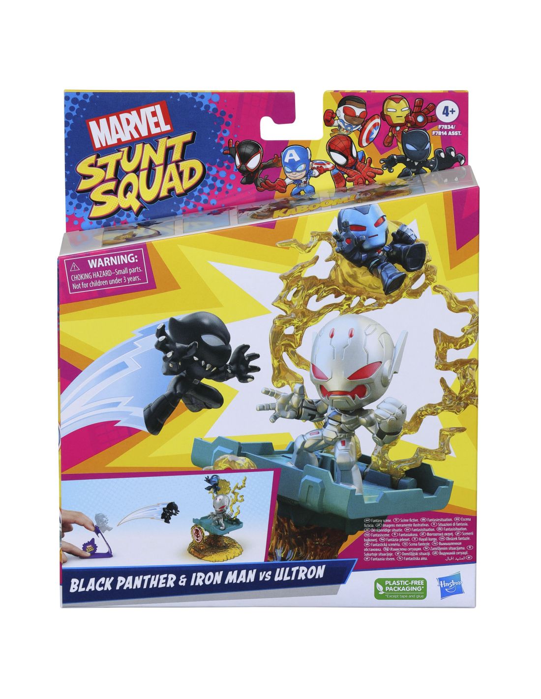 SET DE JUEGO MARVEL STUNT SQUAD VILLAIN KNOCKDOWN