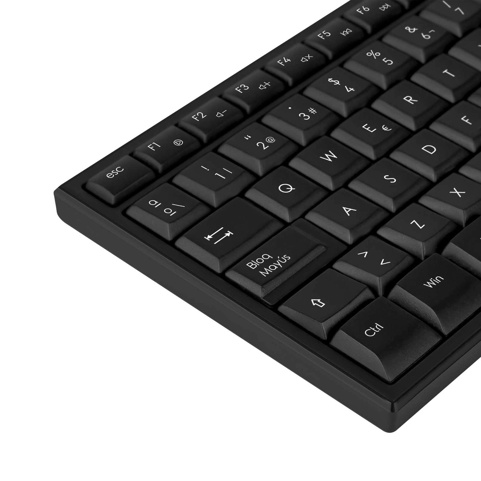 Phoenix K100 Teclado Multimedia USB Negro QWERTY Oficina