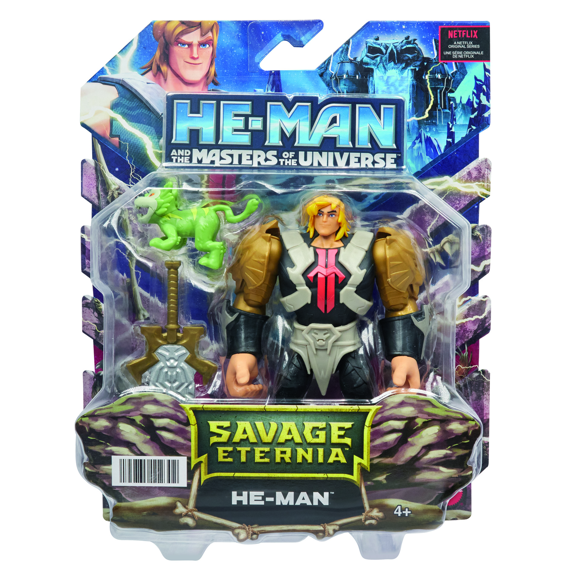 FIGURA MATTEL MASTERS OF THE UNIVERSE HE-MAN CON ACCESORIOS