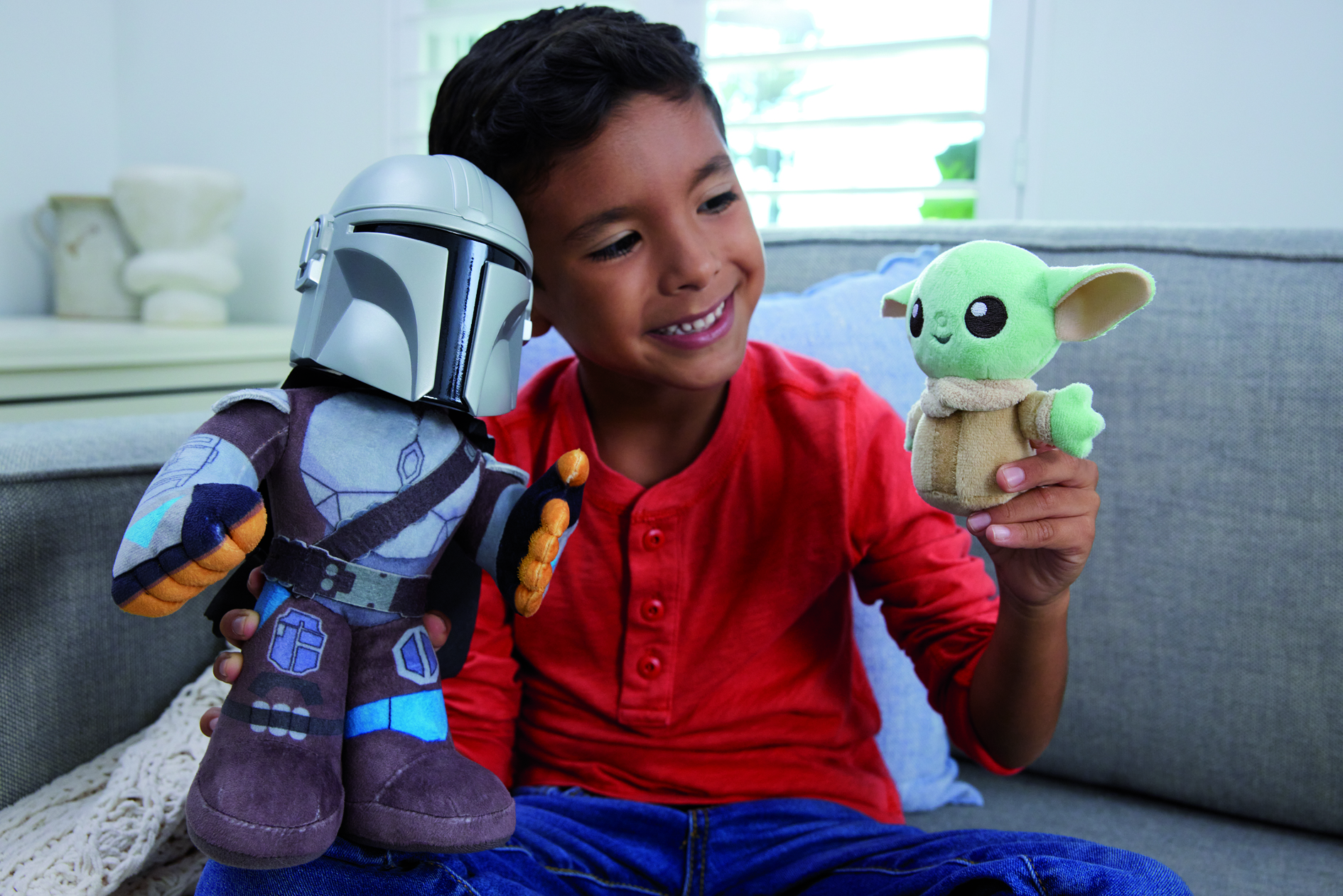 PELUCHE MATTEL STAR WARS CLAN DE DOS MANDALORIAN Y GROGU