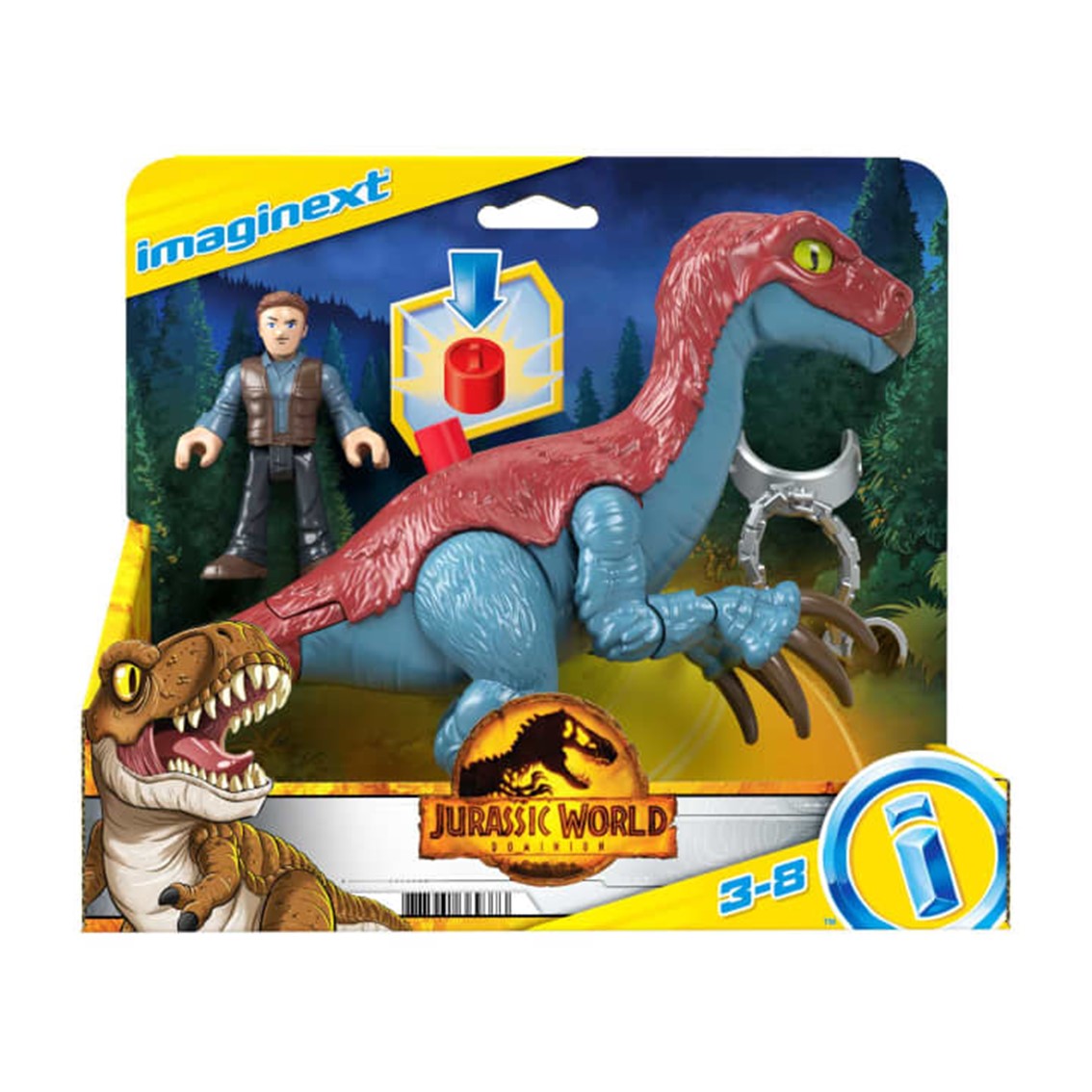 FIGURA MATTEL JURASSIC WORLD THERIZINOSAURUS