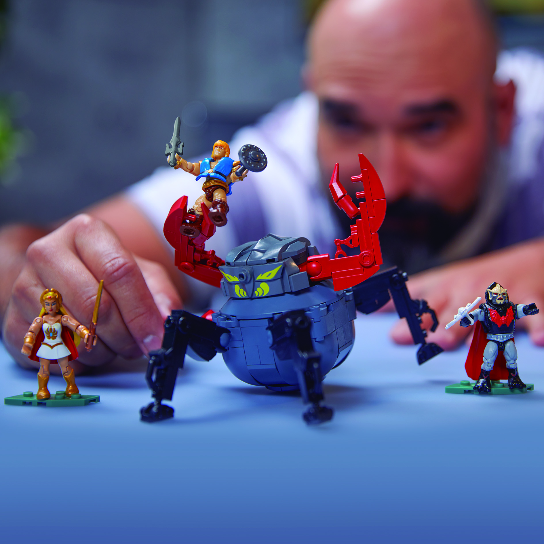 FIGURAS MATTEL MEGA CONSTRUX MASTERS OF THE UNIVERSE SHE-RA VS HORDAK & MONSTROID