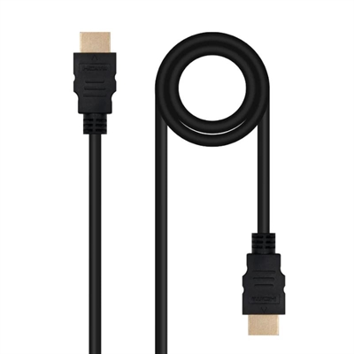 CABLE NANOCABLE HDMI V2.0 4K@60Hz 18Gbps A/M-A/M, 1.5 m, NEGRO