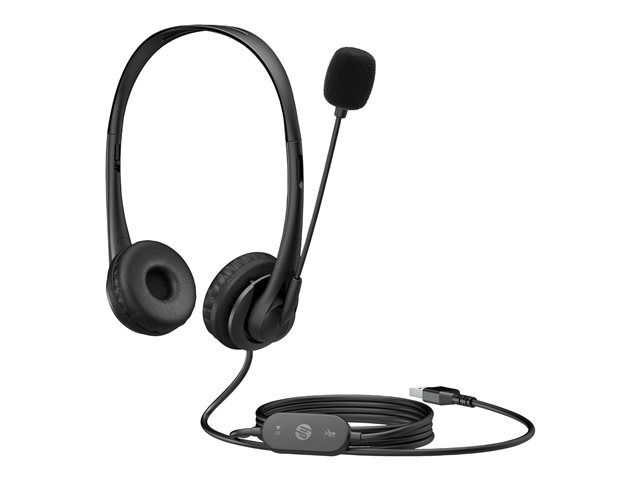 AURICULARES HP WIRED USB-A STEREO HEADSET EURO