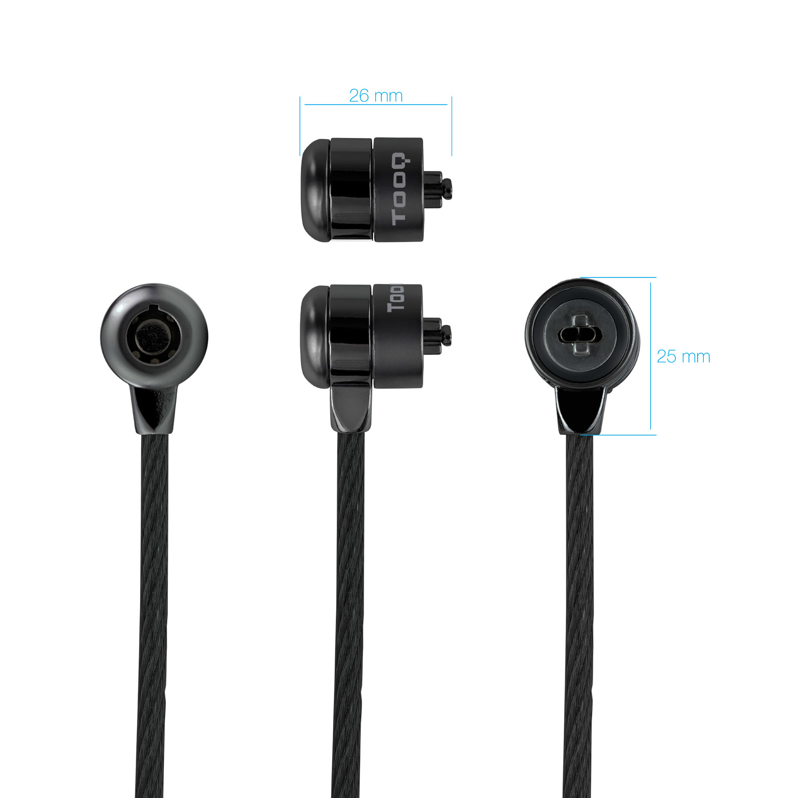 CABLE TOOQ SEGURIDAD CON LLAVE PARA PORTATILES 1.5M
