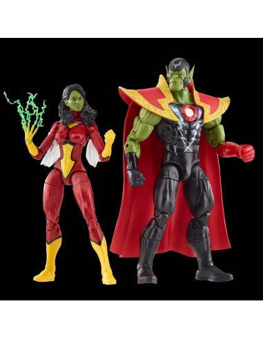 FIGURA HASBRO MARVEL LEGENDS SERIES AVENGERS SKRULL QUEEN & SUPER-SKRULL