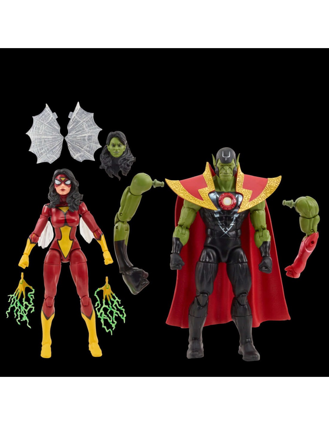 FIGURA HASBRO MARVEL LEGENDS SERIES AVENGERS SKRULL QUEEN & SUPER-SKRULL