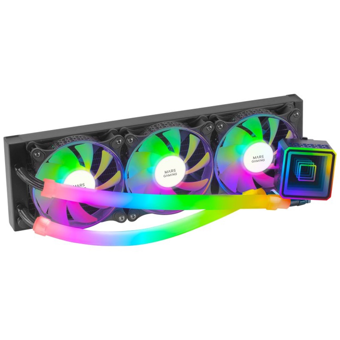 KIT DE REFRIGERACION MARS GAMING ML-ULTRA360 NEGRO 650W 3 X 120MM RGB