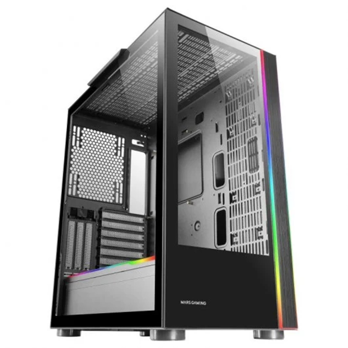 CAJA ORDENADOR MARS GAMING MCULTRA XXL PREMIUM NEGRO E-ATX 1 X USB 3.0 2 X USB 2.0 ARGB