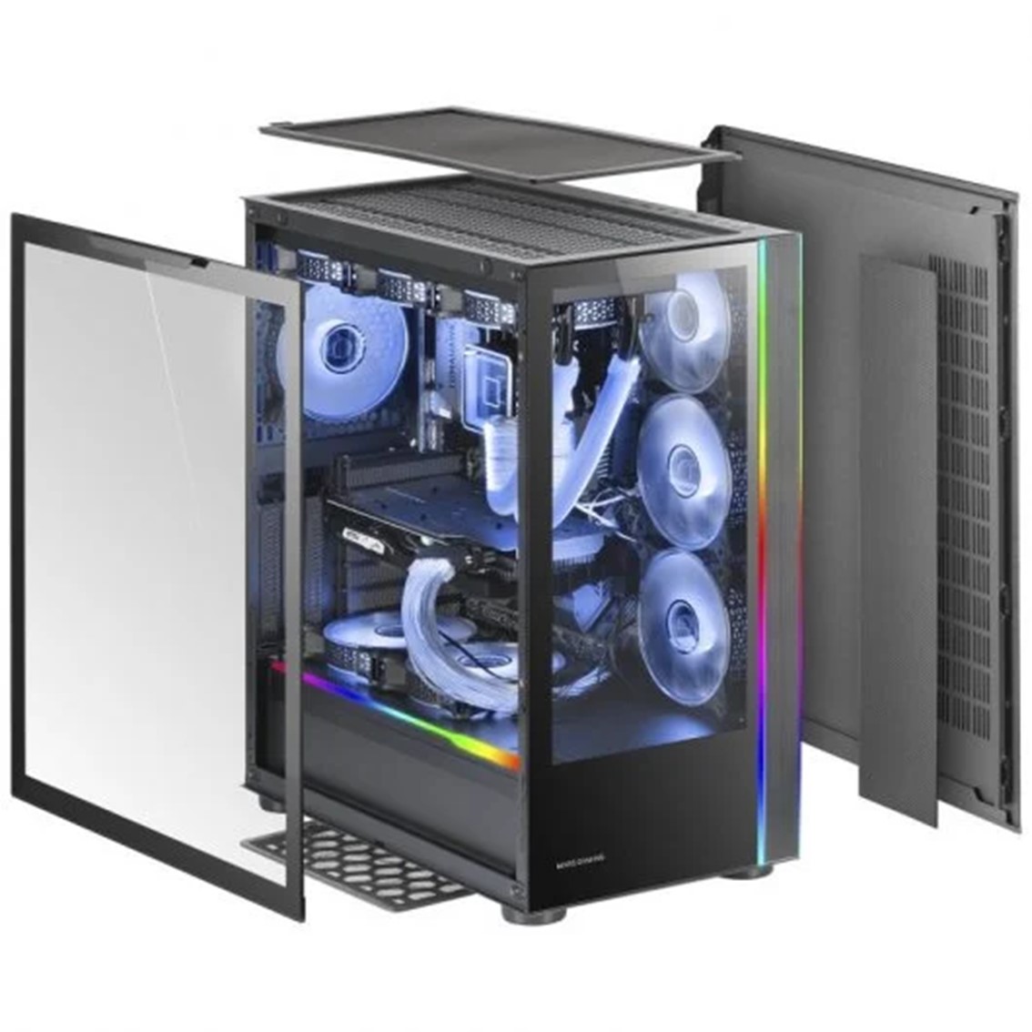 CAJA ORDENADOR MARS GAMING MCULTRA XXL PREMIUM NEGRO E-ATX 1 X USB 3.0 2 X USB 2.0 ARGB