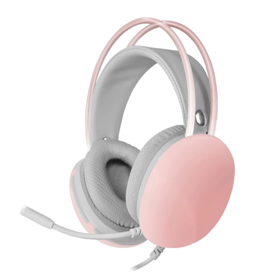 AURICULARES MARS GAMING MH-GLOW JACK 3.5MM RGB ROSAS