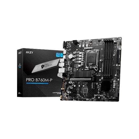 PLACA BASE MSI 1700 PRO B760M-P M-ATX/ 4X DDR5/ 4X SATA3/ 2X USB 3.2/ 1X USB TIPO/ 4X USB 2.0 911-7E02-009