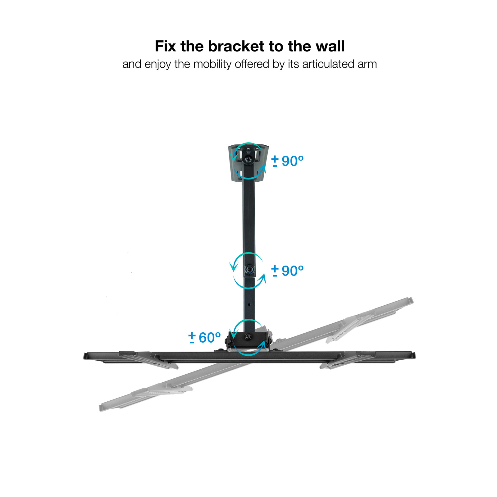 SOPORTE DE PARED TOOQ PARA PANTALLAS 32"- 55"