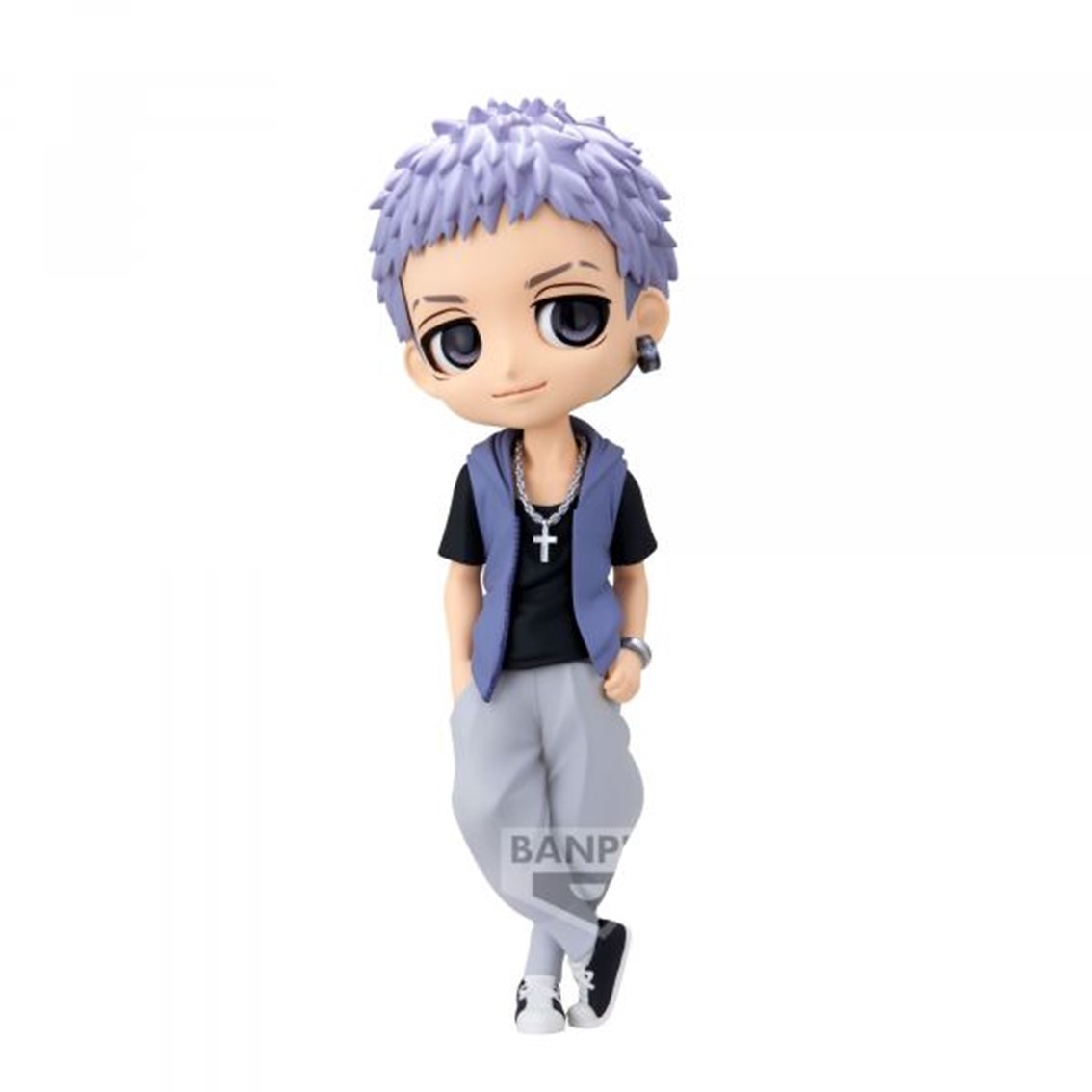 FIGURA BANPRESTO Q POSKET TOKYO REVENGERS TAKASHI MITSUYA PLAIN CLOTHES VER.A 14CM