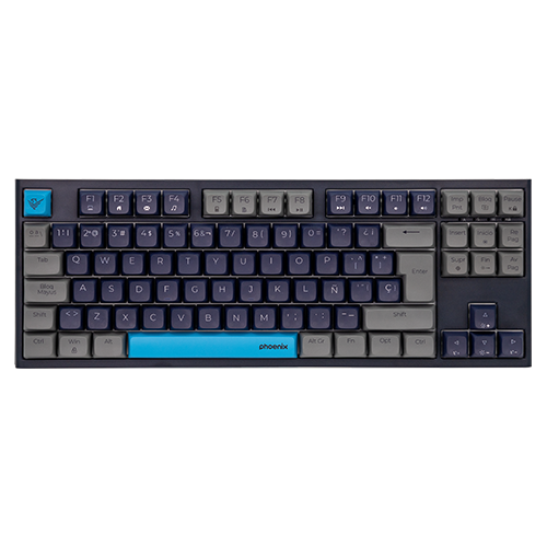 Teclado Gaming Royal PBT Mecanico Negro