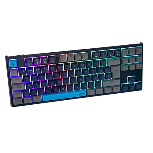 Teclado Gaming Royal PBT Mecanico Negro
