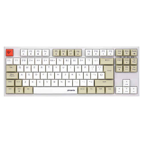 Teclado Gaming Royal PBT Mecanico Blanco