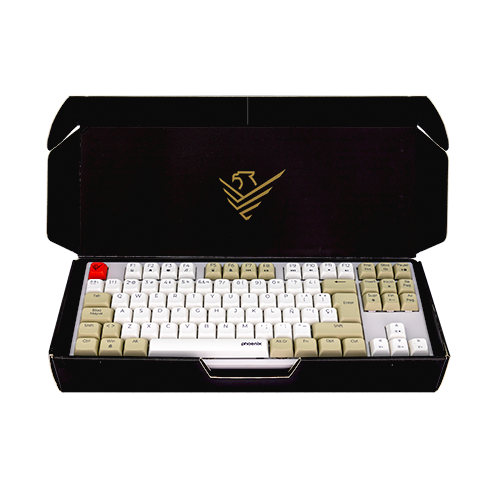 Teclado Gaming Royal PBT Mecanico Blanco