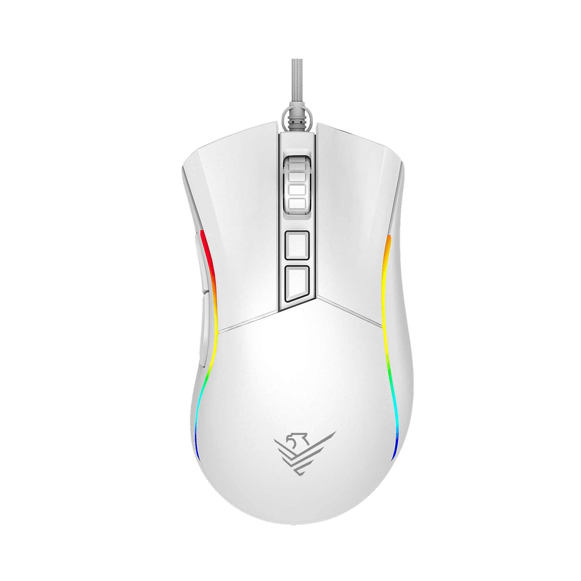 Raton Phoenix Gaming Void 12000 DPI de alto rendimiento blanco RGB USB configurable