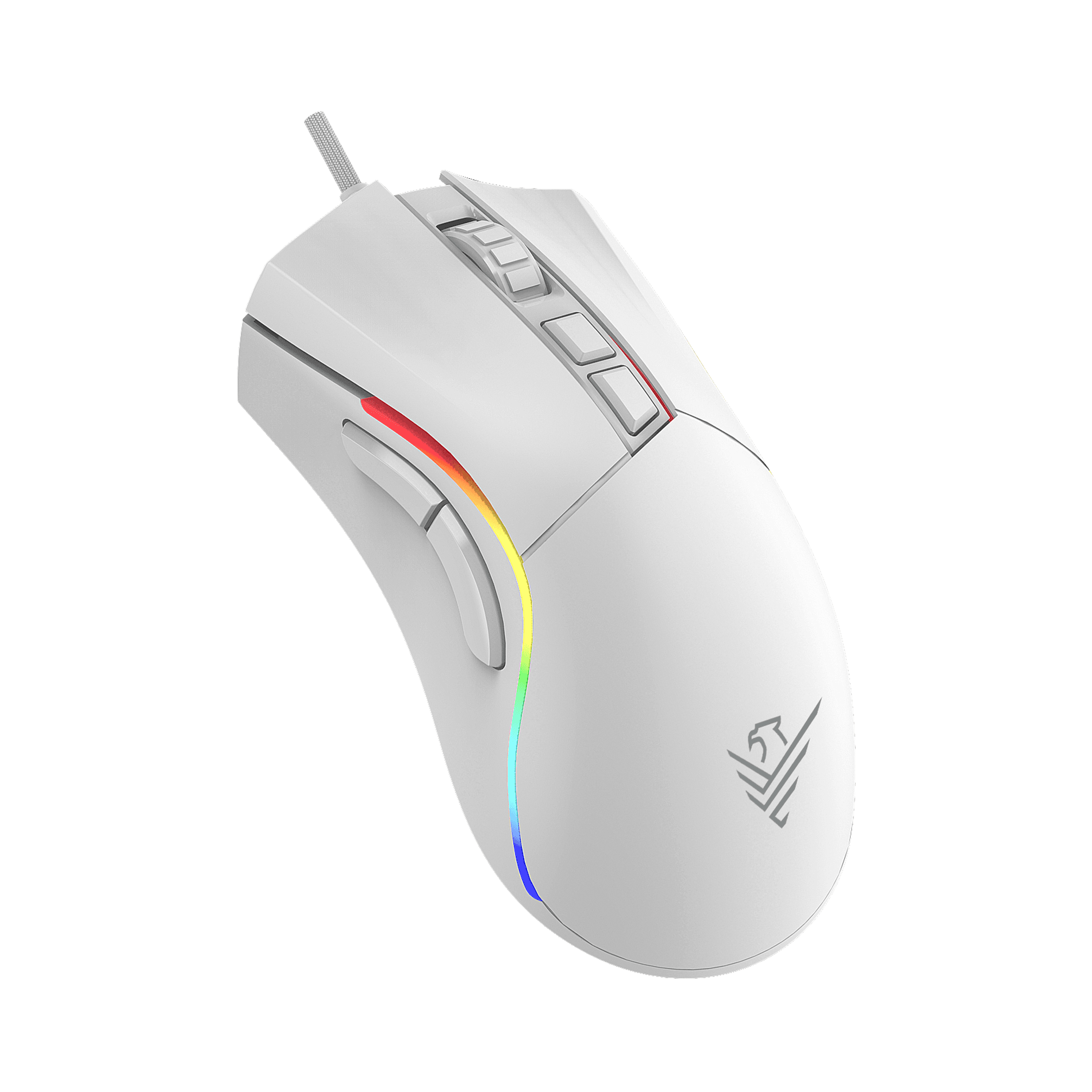Raton Phoenix Gaming Void 12000 DPI de alto rendimiento blanco RGB USB configurable
