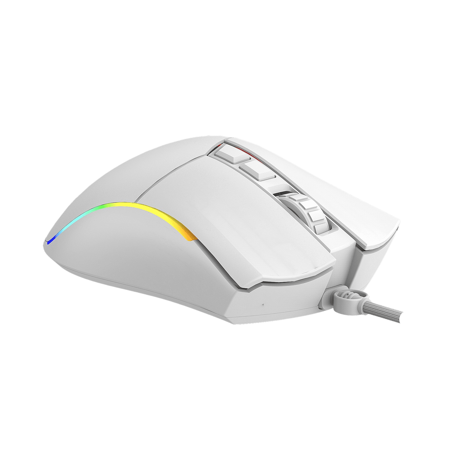 Raton Phoenix Gaming Void 12000 DPI de alto rendimiento blanco RGB USB configurable