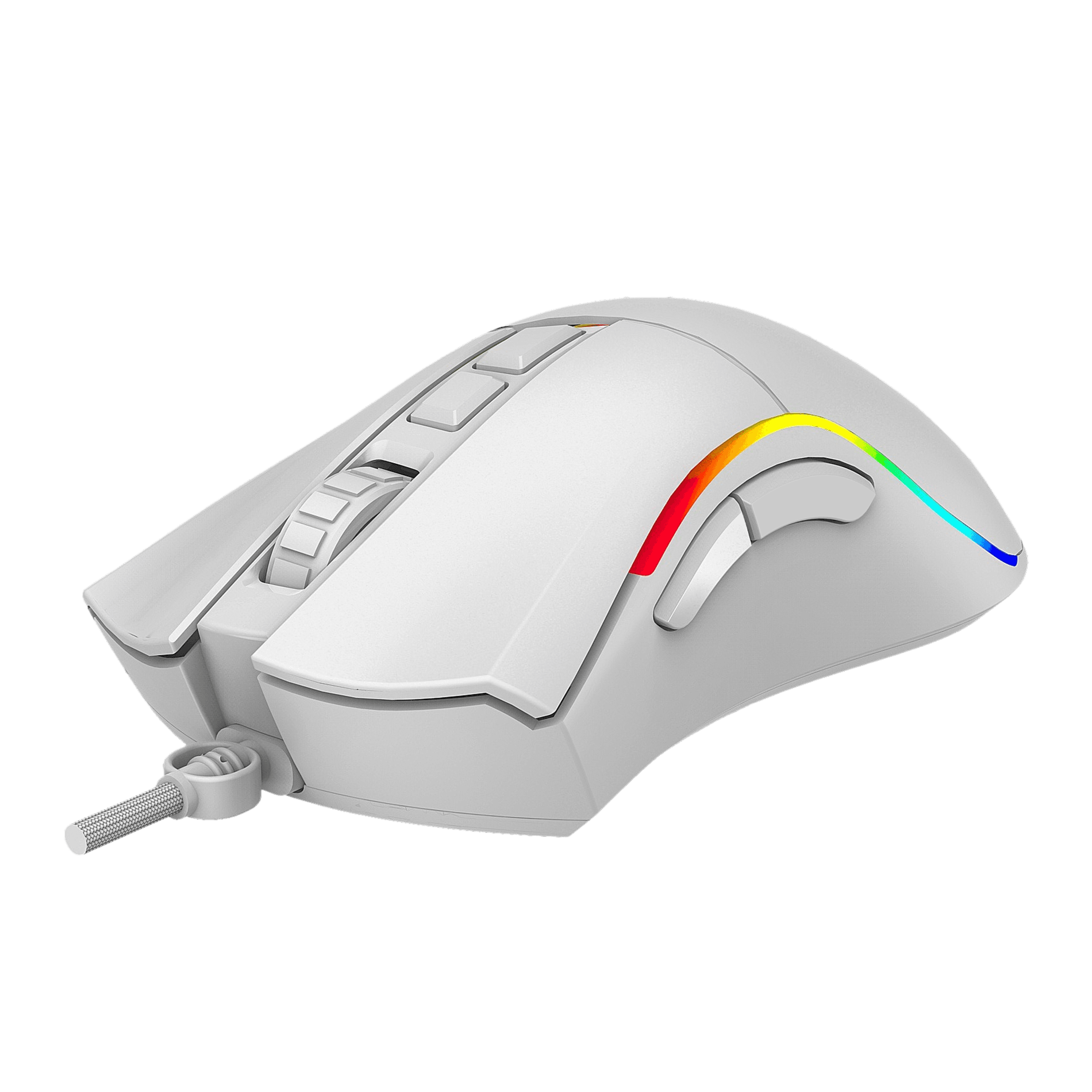 Raton Phoenix Gaming Void 12000 DPI de alto rendimiento blanco RGB USB configurable