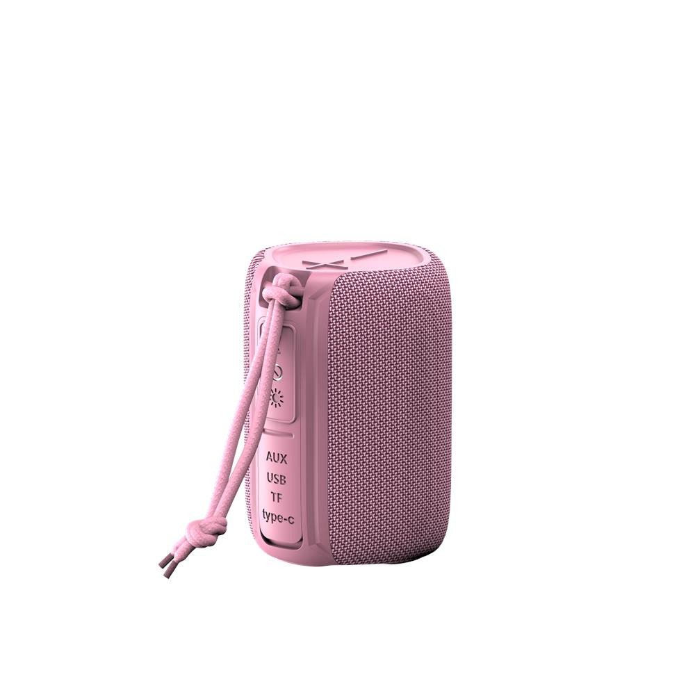 ALTAVOZ BLUETOOTH FOREVER BS-10 LED PINK COLOR ROSA