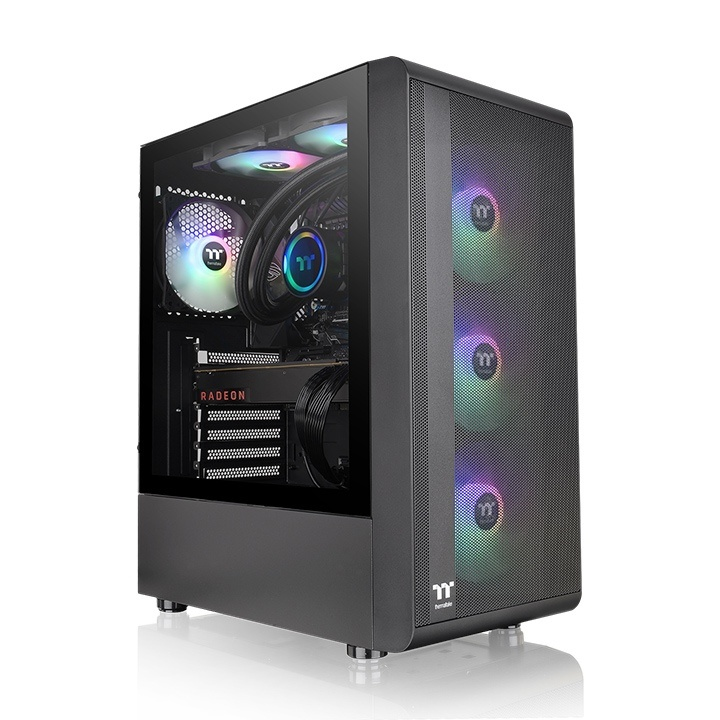 CAJA ORDENADOR GAMING THERMALTAKE S200 TG ARGB NEGRO ATX 2 X USB 3.0 3 X 120MM