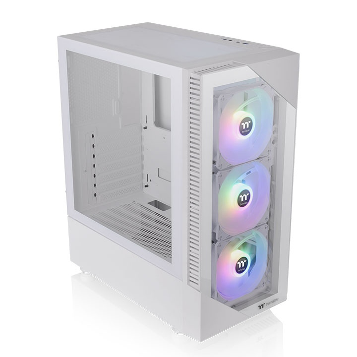 CAJA ORDENADOR GAMING THERMALTAKE VIEW 200 TG SNOW ATX 2 X USB 3.0 3 X 120MM ARGB