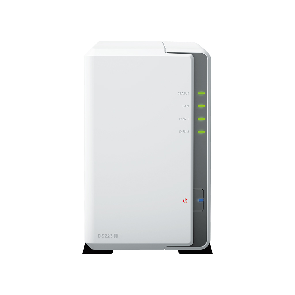 SERVIDOR NAS SYNOLOGY DISK STATION DS223J 1GB 2 BAHIAS RAID ETHERNET GIGABIT