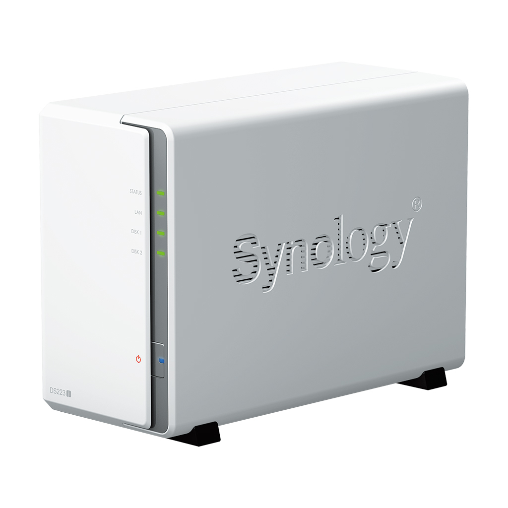 SERVIDOR NAS SYNOLOGY DISK STATION DS223J 1GB 2 BAHIAS RAID ETHERNET GIGABIT