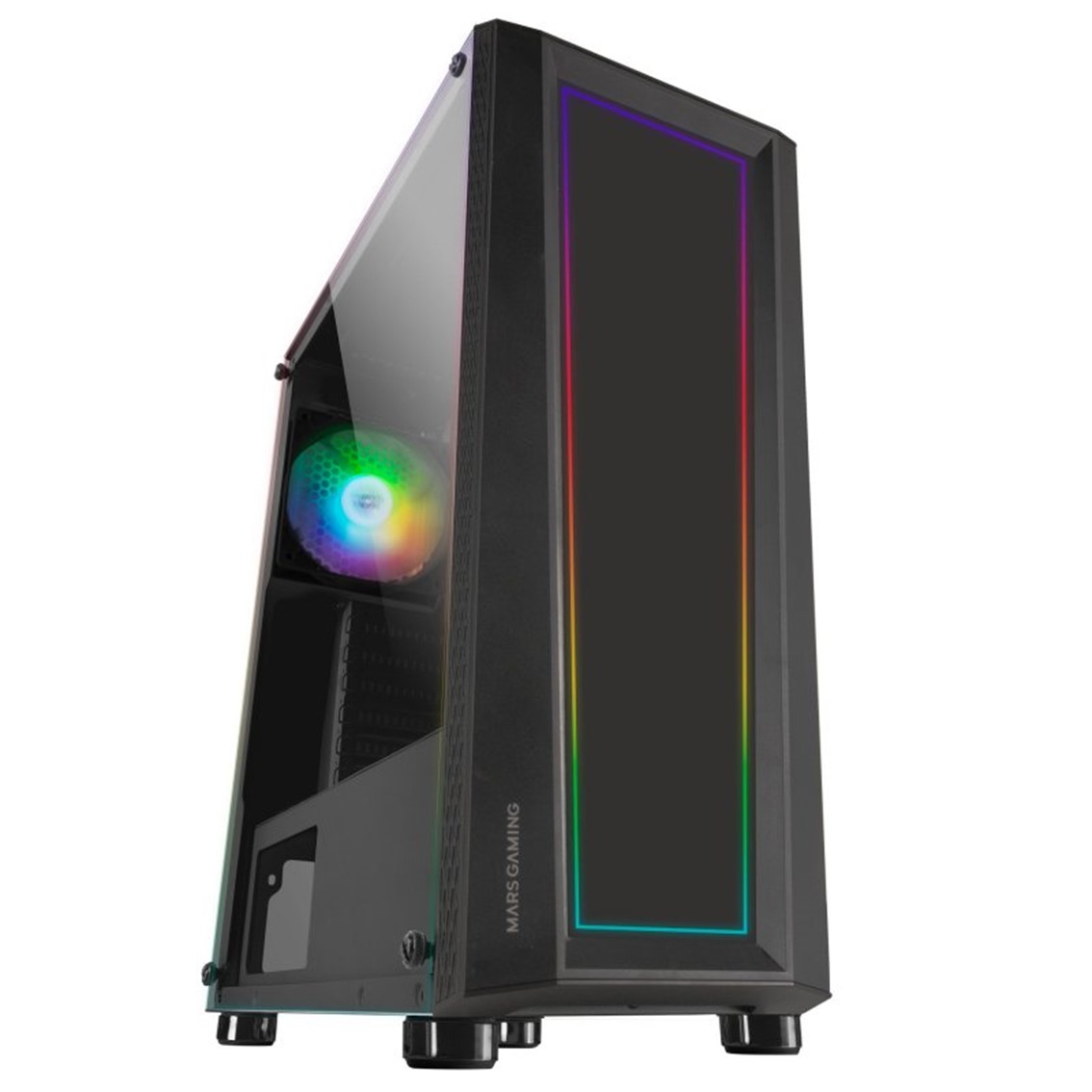 CAJA ORDENADOR MARS GAMING MCART NEGRO ATX 1 X USB 3.0 2 X USB 2.0 1 X 120MM FRGB
