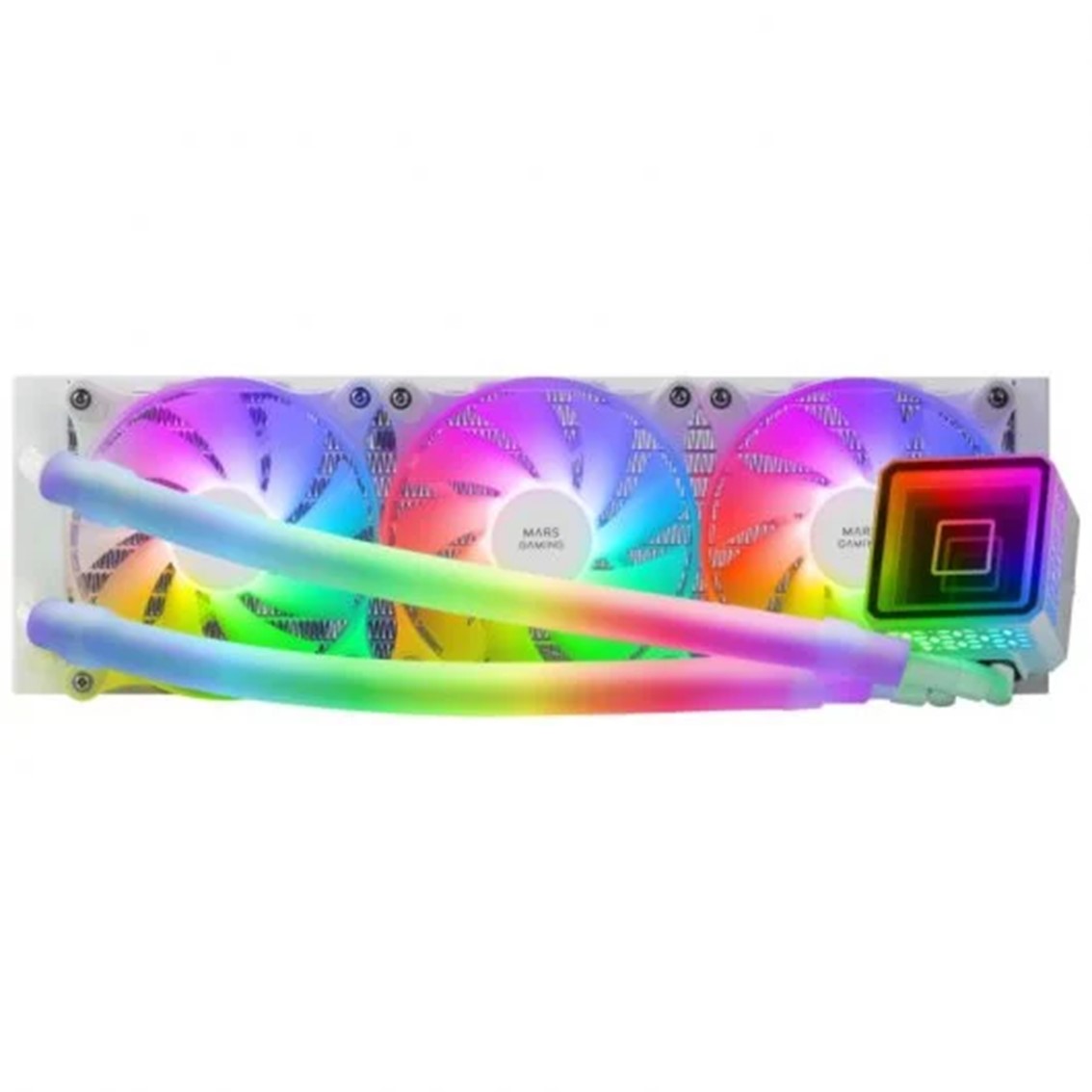 KIT REFRIGERACION LIQUIDA MARS GAMING ML-ULTRA360 BLANCO 650W 3 X 120MM RGB