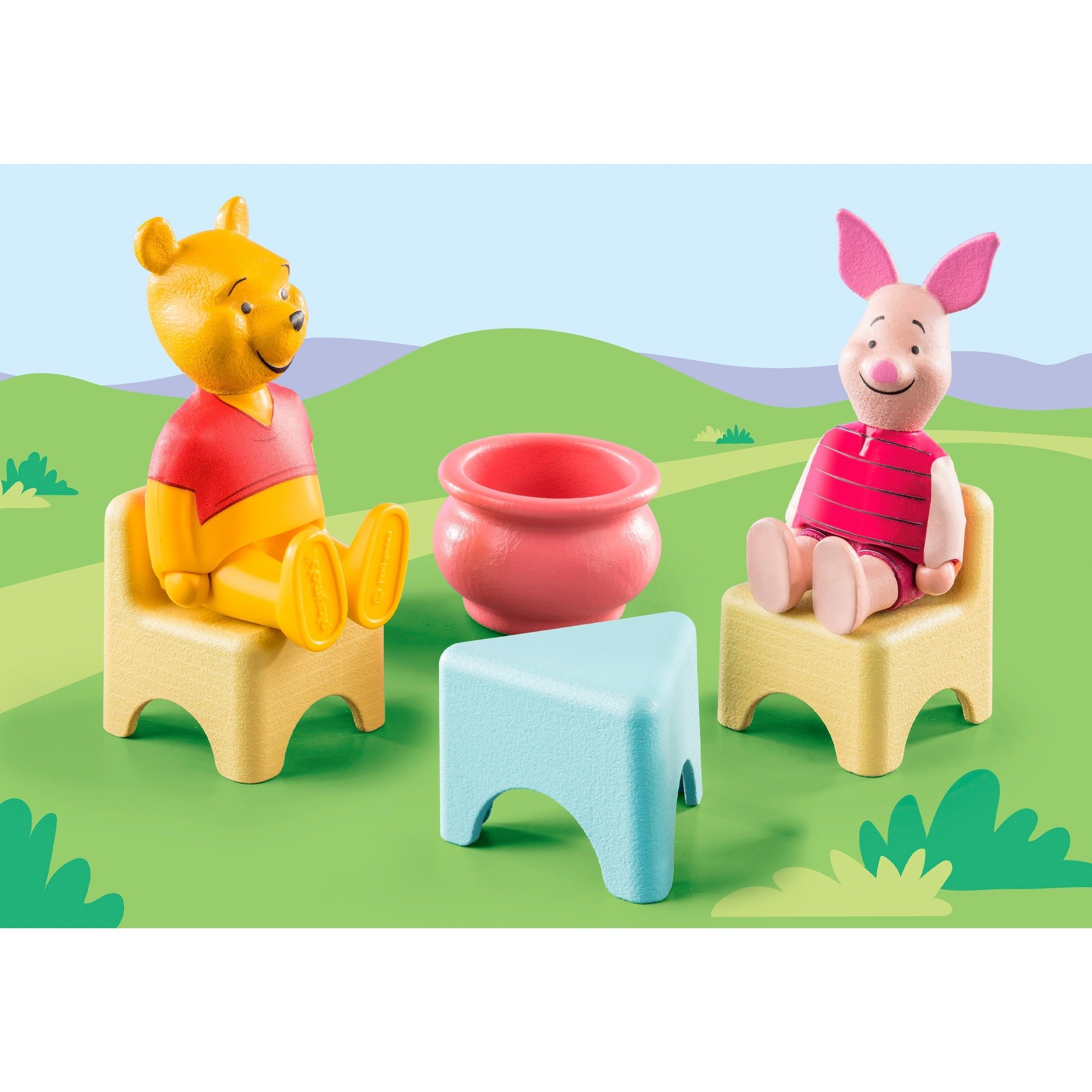 PLAYMOBIL 1.2.3 & DISNEY WINNIE THE POOH & PIGLET CASA DEL ÁRBOL